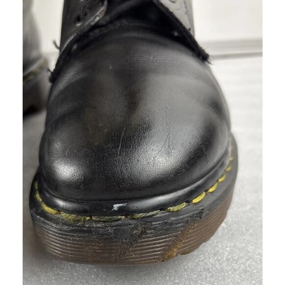 Dr. Martens Men Smooth Leather Eyelet Boots Size 7 Black Made In England main image 11